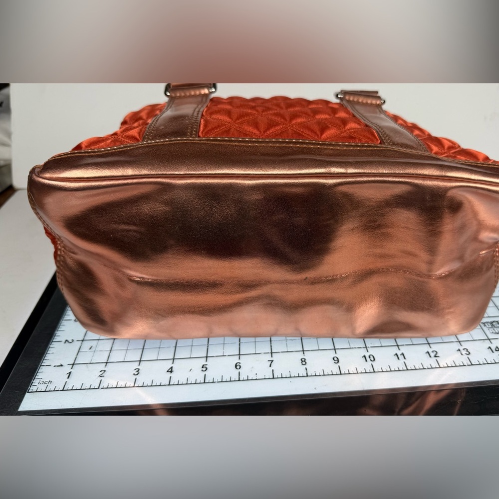 Marc by Marc Quilted Copper Orange Handbag. GOOD used - Picture 6 of 14